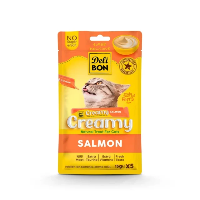 Delibon Creamy Ödül Maması Somonlu 15gr 5li Paket